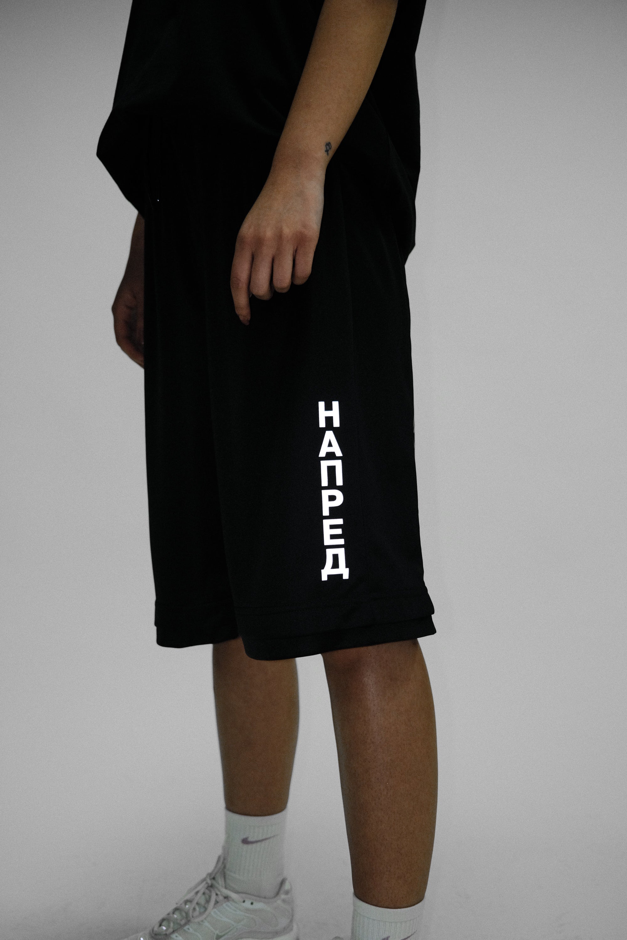 NAPRED/POZADI 3M Reflective Jersey Shorts (Black)