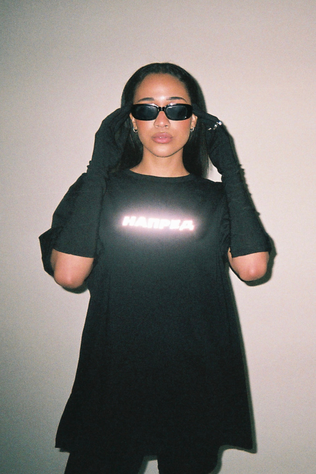 НАПРЕД/ПОЗАДИ 3M REFLECTIVE black T-shirt